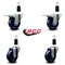 Service Caster 3.5'' Solid Poly Swivel 1-3/8'' Expanding Stem Caster Set 2 Total Lock Brakes, 4PK SCC-EXTTL20S3514-SPUS-2-S-2-138 - alternate 3